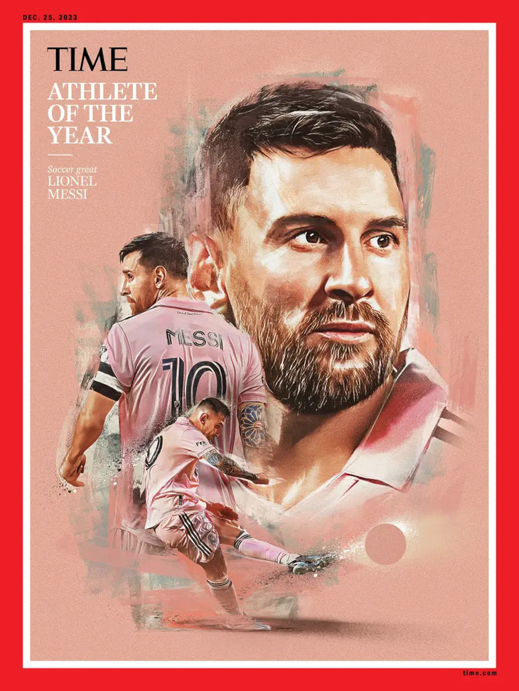 Messi được tạp chí Time vinh danh vì sức ảnh hưởng của anh đến nền bóng đá Mỹ - Ảnh: TIME