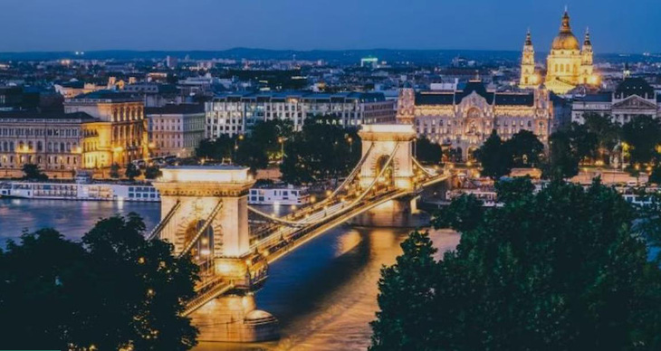 Thủ đô Budapest bên dòng sông Danube - Ảnh: UNSPLASH
