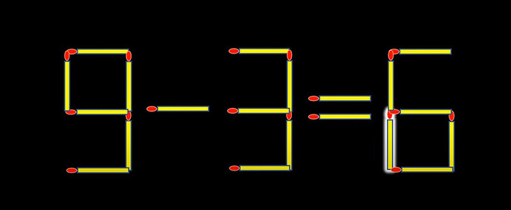 Thử tài IQ: Di chuyển một que diêm để 4-2-3=6 thành phép tính đúng- Ảnh 6.