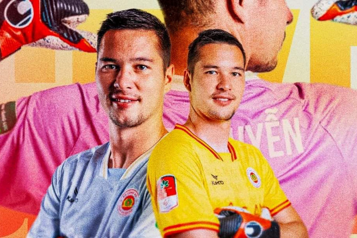 Thủ môn Filip Nguyễn trong màu áo CLB Công An Hà Nội - Ảnh: CAHN FC