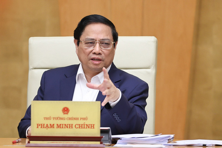 Thủ tướng Phạm Minh Chính kết luận phiên họp Chính phủ thường kỳ - Ảnh: VGP