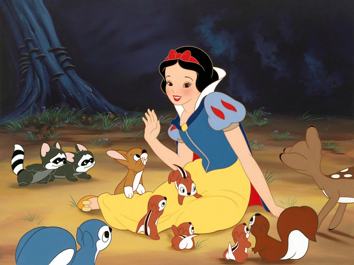 Nhân vật Bạch Tuyết trong phim Snow White and the Seven Dwarfs. 