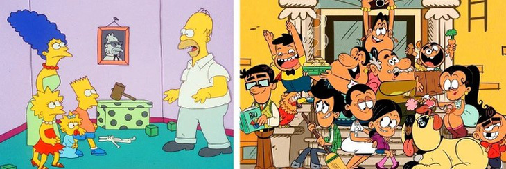 The Simpsons và The Casagrandes. 