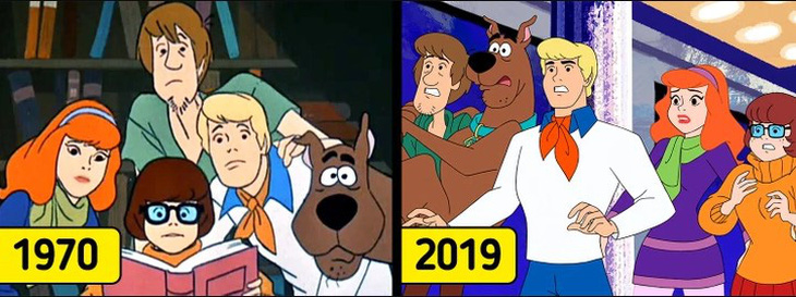 Các nhân vật trong phim Scooby-Doo. 