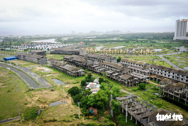 Khu vực đô thị mới Điện Nam - Điện Ngọc, thị xã Điện Bàn, nơi tập trung nhiều dự án bất động sản tại tỉnh Quảng Nam - Ảnh: TẤN LỰC 