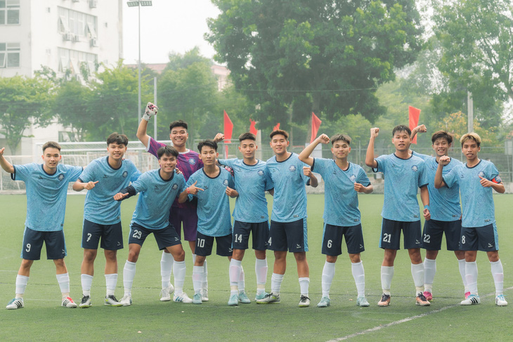 Trường đại học Sư phạm Hà Nội là một trong hai tân binh lần đầu tham dự Giải vô địch bóng đá nam sinh viên toàn quốc SV Cup 2023 và vào thẳng vòng chung kết - Ảnh: SV Cup
