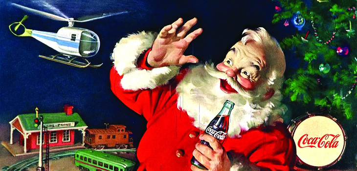 Hình tượng ông già Noel theo truyền thống... Coca-Cola. Ảnh: coca-cola.com