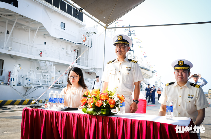 Tàu tuần tra Settsu của Nhật thăm Đà Nẵng, diễn tập cứu hộ chung - Ảnh 3.