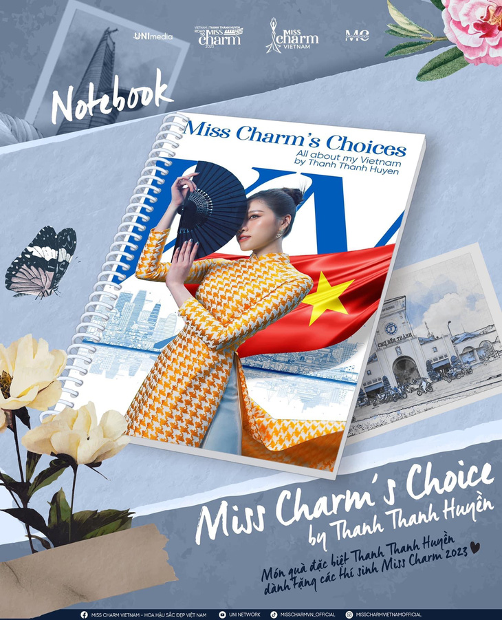 Bất ngờ Thanh Thanh Huyền làm notebook du lịch tặng thí sinh Miss Charm 2023 - Ảnh 3.