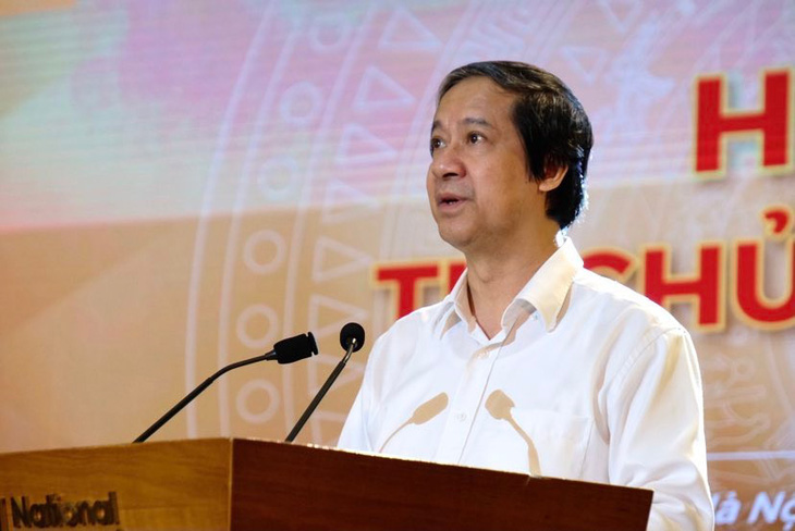 Bộ trưởng Bộ Giáo dục và đào tạo Nguyễn Kim Sơn - Ảnh: NGUYÊN BẢO