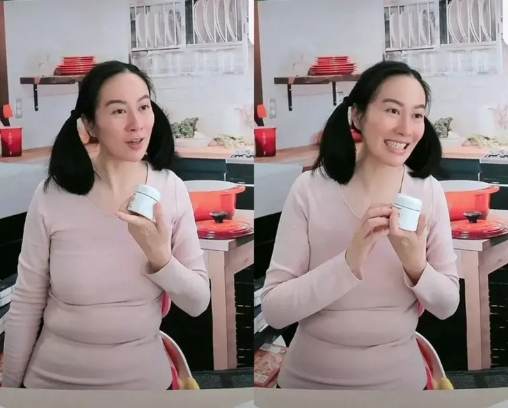 Mỹ nhân TVB Diệp Tuyền lộ thân hình ngấn mỡ, hành động vô duyên gây sốc trên livestream - Ảnh 5.