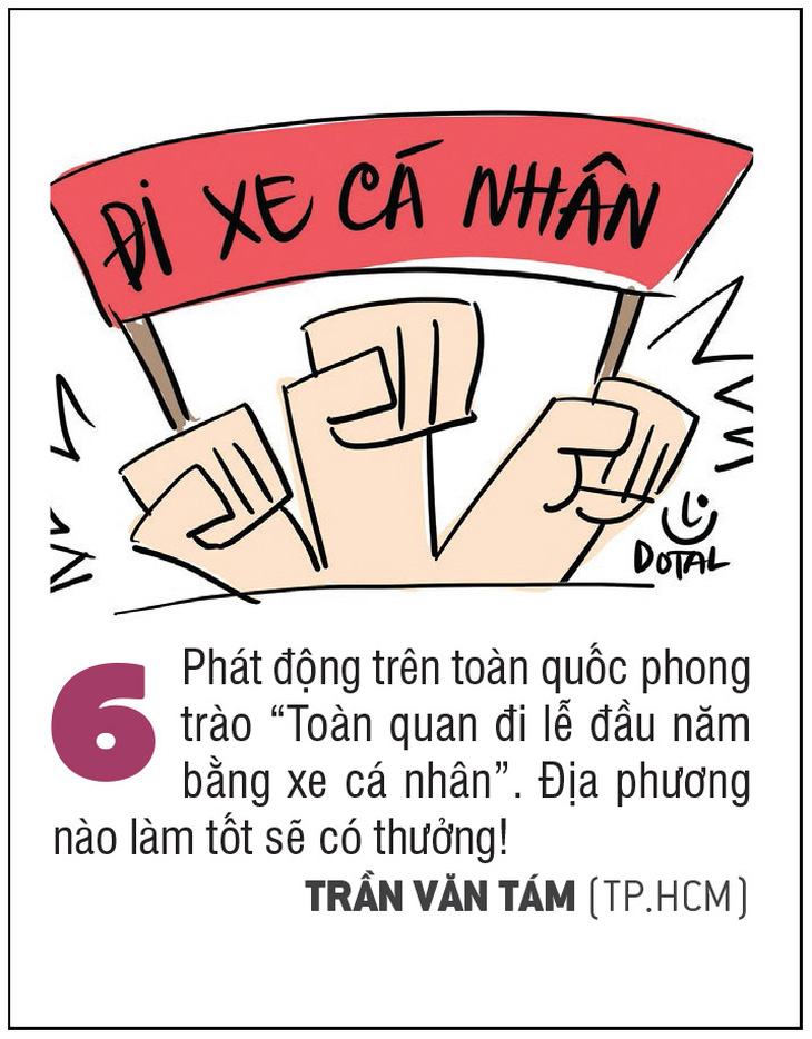 10 biện pháp vui để quan chức không dùng xe công đi lễ đầu năm - Ảnh 6.