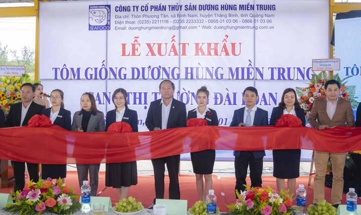 Một doanh nghiệp Quảng Nam xuất khẩu tôm giống với 2 triệu con sang Đài Loan - Ảnh 1.