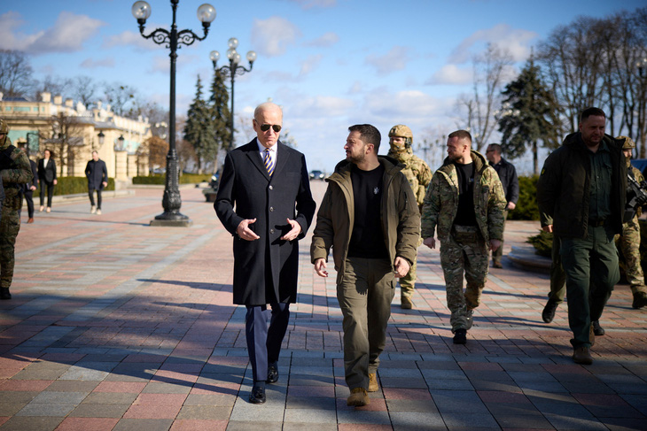 Tổng thống Biden quyết định đến Kiev vào phút cuối, báo trước cho Nga vài giờ - Ảnh 1.