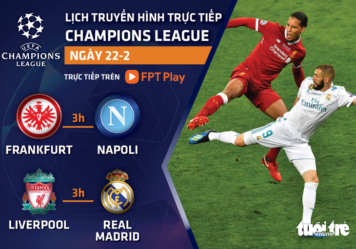 Lịch trực tiếp Champions League: Liverpool - Real Madrid - Ảnh 1.