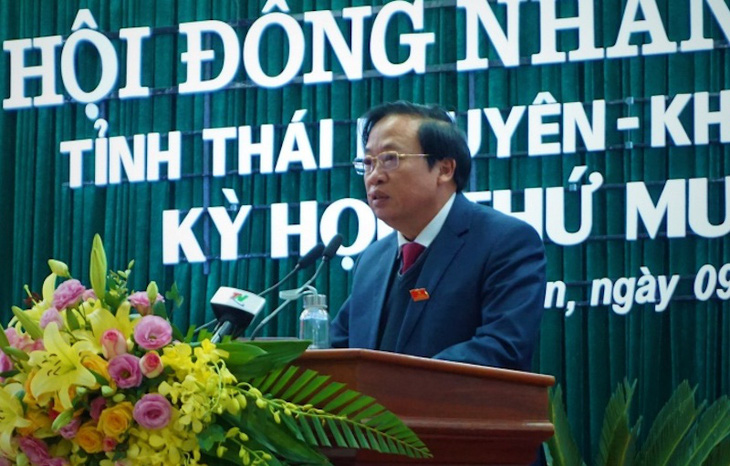 Khiển trách nguyên phó chủ tịch thường trực HĐND Thái Nguyên Nguyễn Khắc Lâm - Ảnh 1.