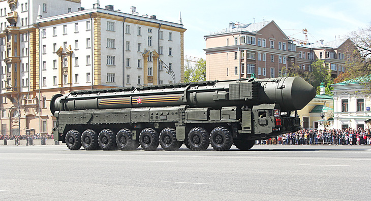 Tên lửa đạn đạo xuyên lục địa RS-24 của Nga là một trong những loại nằm trong giới hạn số lượng theo New START - Ảnh: Bộ Quốc phòng Nga