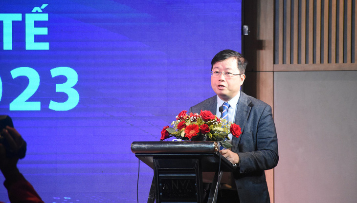 Thứ trưởng Bộ Thông tin và Truyền thông Nguyễn Thanh Lâm phát biểu tại diễn đàn - Ảnh: DUY THANH
