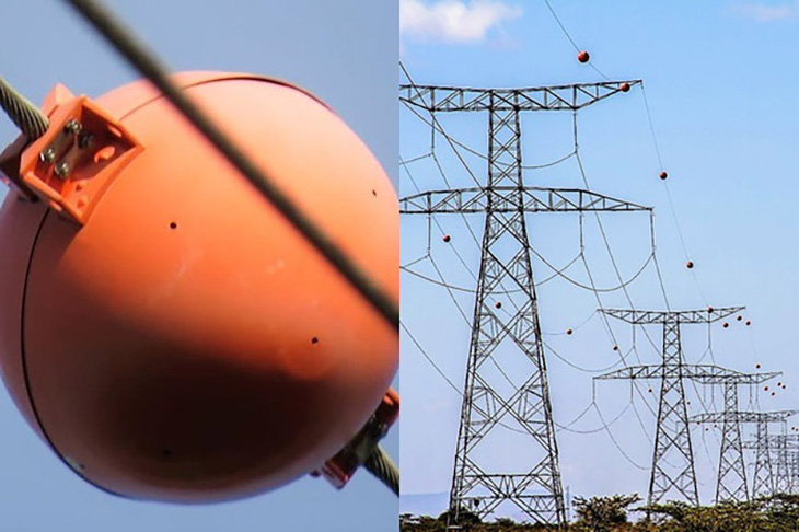 Những quả bóng màu cam gắn trên dây điện cao thế để làm gì? - Ảnh 1.