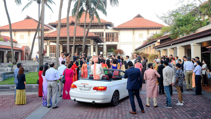 Lễ cưới của một gia đình giàu có Ấn Độ tại Đà Nẵng tháng 1-2023 - Ảnh: V.T