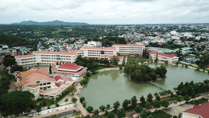 Một góc khuôn viên Trường đại học Tây Nguyên, TP Buôn Ma Thuột (Đắk Lắk) - Ảnh: TRUNG TÂN