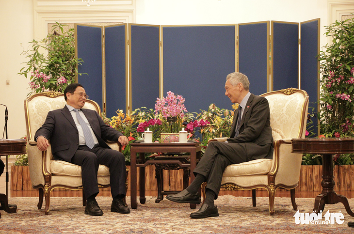 Thủ tướng Phạm Minh Chính: Thời tiết nóng vì tình cảm Việt Nam - Singapore nồng ấm lên - Ảnh 2.