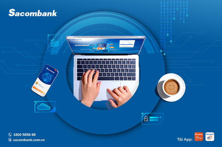 Sacombank nâng cấp hàng loạt tính năng hiện đại, tiện dụng trên Internet Banking và Mobile Banking - Ảnh: Sacombank