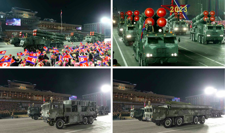 Các hệ thống tên lửa tầm ngắn của Triều Tiên - Ảnh: Rodong Sinmun
