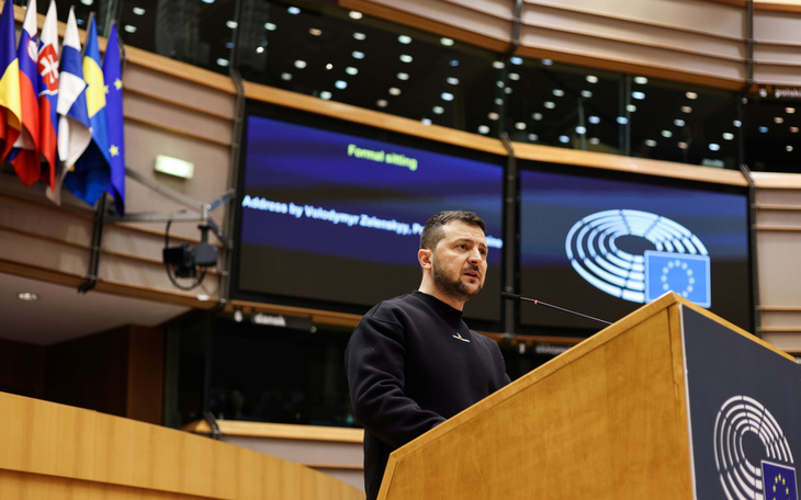 Nghị viện châu Âu hoan nghênh Tổng thống Ukraine Zelensky