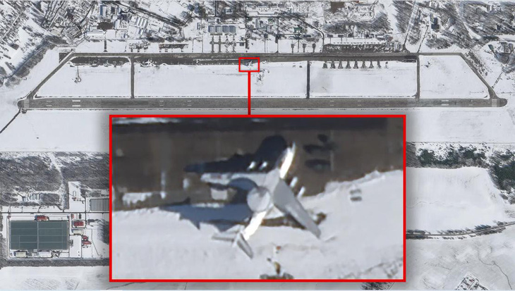 Máy bay Beriev A-50 của Nga còn nguyên vẹn sau cuộc tấn công ở Belarus? - Ảnh 1.