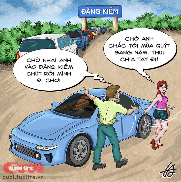 Chuyện tình đăng kiểm - Ảnh 1.