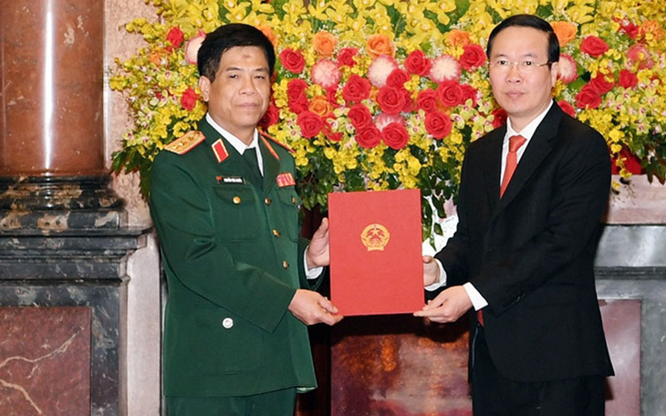 Chủ tịch nước trao quyết định thăng quân hàm thượng tướng cho ông Nguyễn Văn Nghĩa