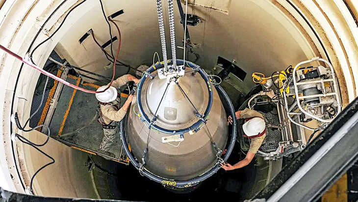 Hầm chứa tên lửa đạn đạo LGM-30G Minuteman III của Mỹ - Ảnh: Không quân Mỹ