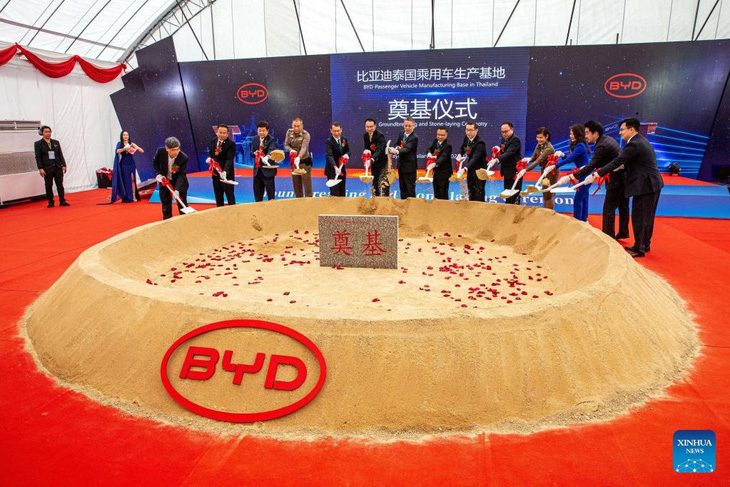 Khánh thành nhà máy của BYD ở Thái Lan.