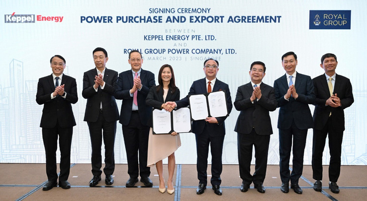 Lễ ký Thỏa thuận Mua và xuất khẩu điện giữa Kepple Energy Pte Ltd (Singapore) và Royal Group Power Company, Ltd. (Cam-pu-chia)