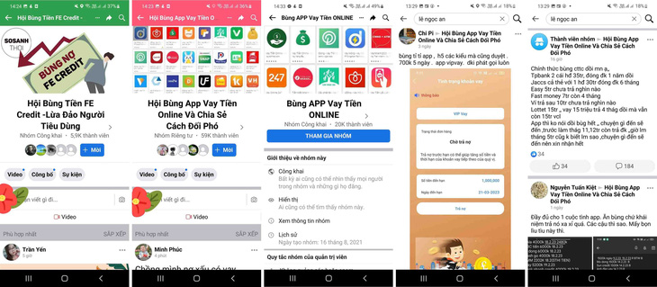 Nhiều diễn đàn vay rồi bùng nợ hoặc chây ì trả nợ đang rộ lên - Ảnh: A.H.