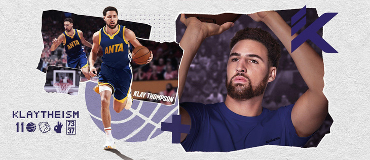 Klay Thompson - một trong những ngôi sao bóng rổ nổi tiếng thế giới đã hợp tác với Anta.