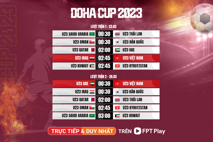 Xem U23 Việt Nam đá Doha Cup 2023 ở đâu? - Ảnh 4.