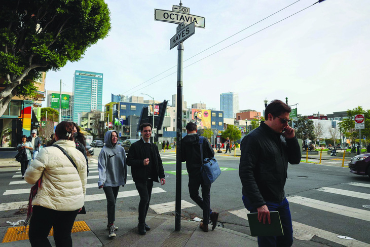 Đường phố ở &quot;Thung lũng trí tuệ&quot;. Ảnh: Camille Cohen/The San Francisco Standard