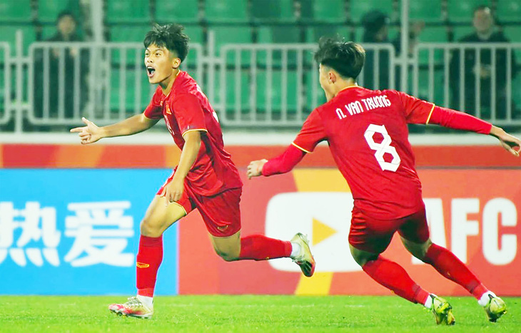 Quốc Việt là một trong những niềm hy vọng của U23 Việt Nam - Ảnh: AFC