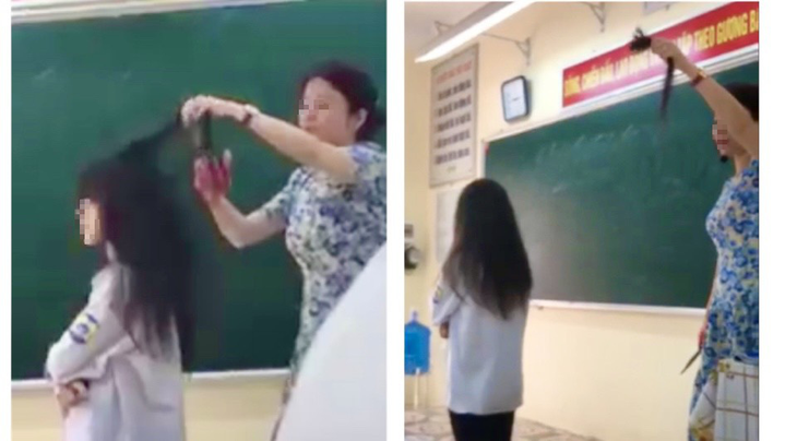 Cô giáo cắt tóc nữ sinh trên lớp nói do nóng giận, mong được thông cảm - Ảnh 1.