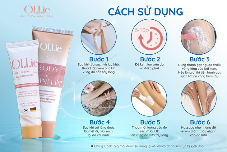 Bật mí về kem tẩy lông Ollie - Ảnh 2.