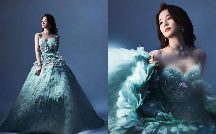 Lưu Diệc Phi diện váy khổng tước hút hơn 600 triệu lượt xem - Ảnh 1.