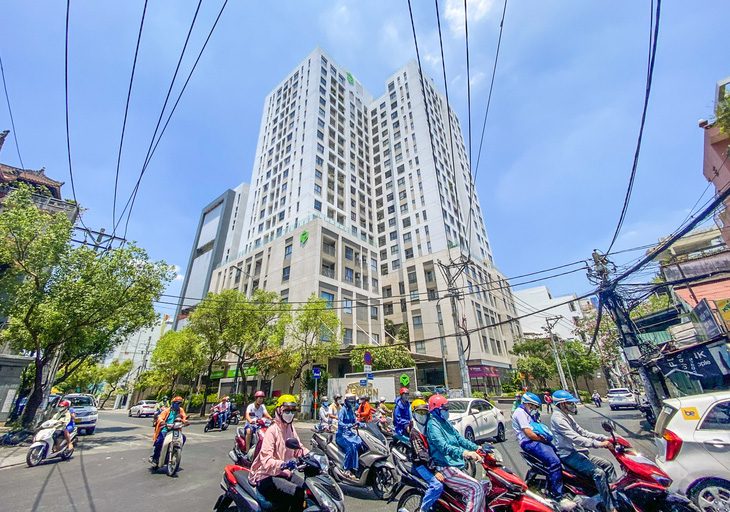 Dự án cao ốc văn phòng - thương mại - dịch vụ officetel và căn hộ tại số 38 Trương Quốc Dung, phường 8, quận Phú Nhuận, TP.HCM chưa được duyệt tiền sử dụng đất - Ảnh: Q.ĐỊNH