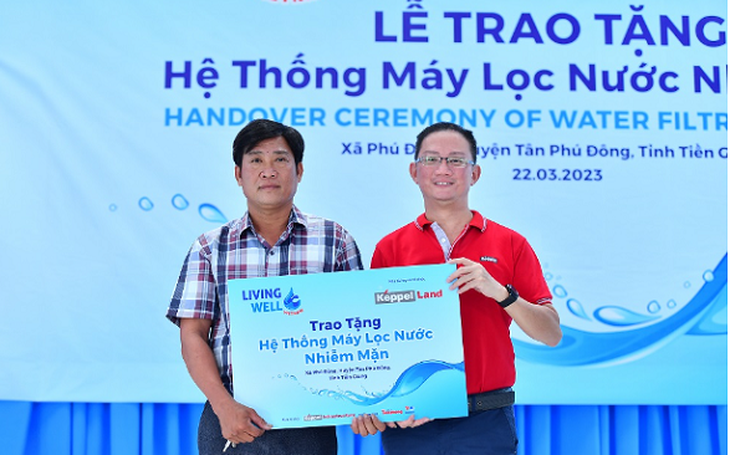 Keppel đưa nước sạch đến vùng hạn mặn tại tỉnh Tiền Giang