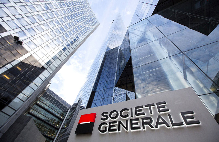 Trụ sở Ngân hàng Société Générale ở Paris, Pháp - Ảnh: BLOOMBERG