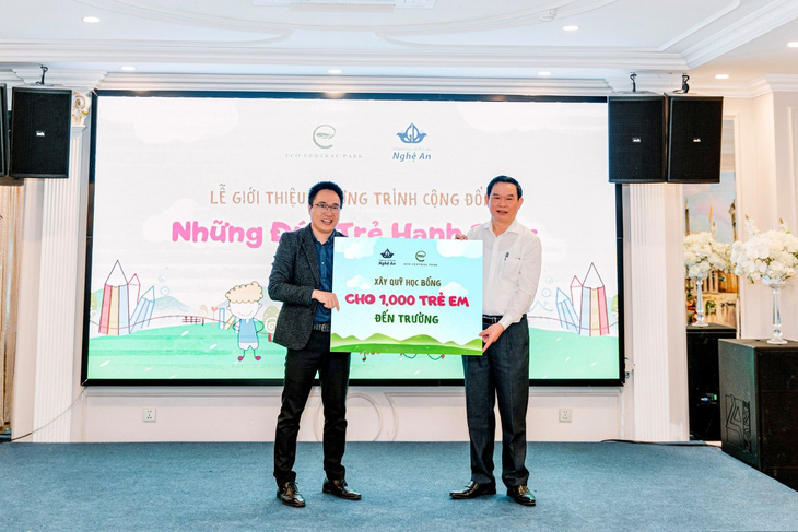 Sở Giáo dục và Đào tạo tỉnh Nghệ An kết hợp Nhà sáng lập Ecopark công bố chương trình cộng đồng &quot;Những đứa trẻ hạnh phúc&quot;