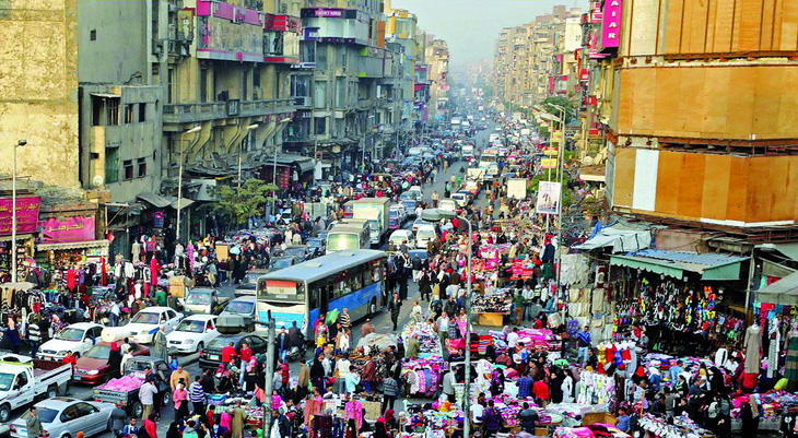 Thủ đô Cairo của Ai Cập, nơi tập trung khoảng 20 triệu trong tổng số hơn 100 triệu dân nước này sinh sống.  Ảnh: Mohamed El-Shahed/Getty Images