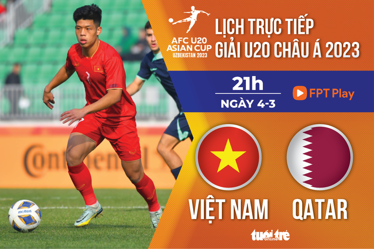 Lịch trực tiếp U20 Việt Nam gặp Qatar ở Giải U20 châu Á 2023 - Ảnh 1.