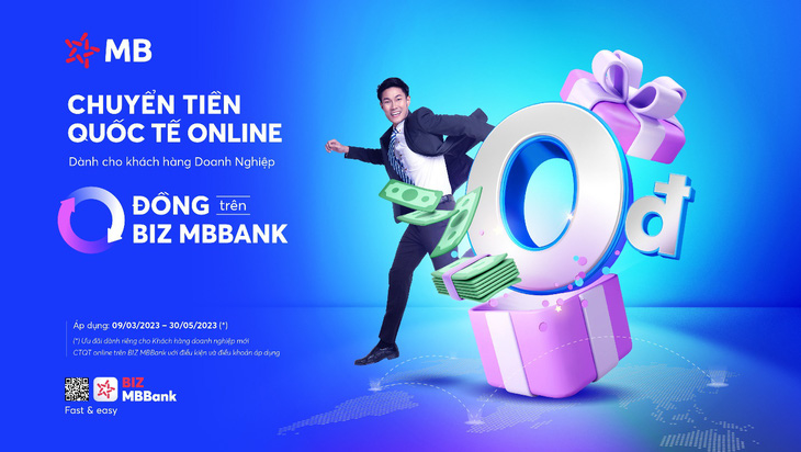 Tính năng chuyển tiền quốc tế online 0 đồng trên BIZ MBBank - Ảnh 1.